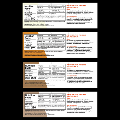 Bare Bars Nutrition Facts
